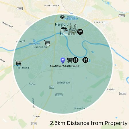 Hereford - Mayflower Coach House, Modern 2 Bedroom Property With Parking, Located South Of Hereford City, Suitable For Small Family, Couple Or Contractors - Sleeps Up To 5 Guests - Hosted By Rentmyhouse Εξωτερικό φωτογραφία